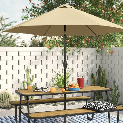 Picnic Rectangle Table Black - Room Essentials (LOCAL PICKUP ONLY)
