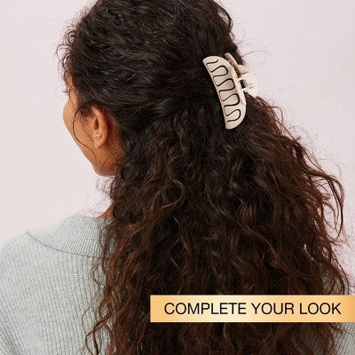 scunci Flexible Claw Clip - Neutral - All Hair