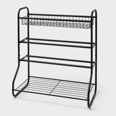 4-Tier Shoe Rack with Basket - Brightroom (LOCAL PICKUP ONLY)