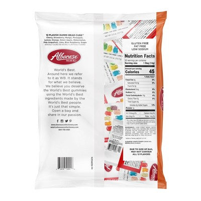 Albanese, Spellbinding 12 Flavor Gummi Cubs Mini Packs- 25oz/50ct BB: 10/2026