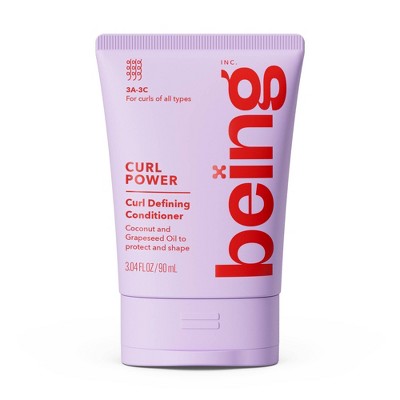 being Curl Power Conditioner - 3oz: Basic Conditioning, Cream Form, Travel Size