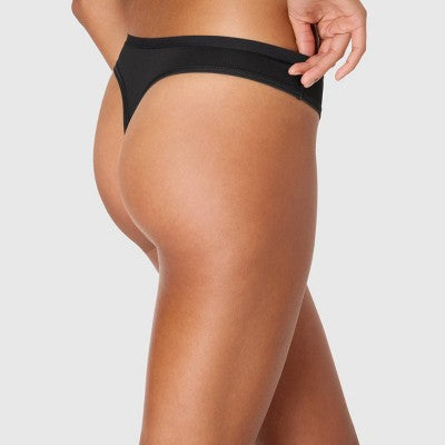 Hanes Women's 3pk Comfort Active Thong Period Underwear - L