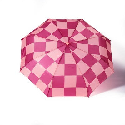 Vivitar Collapsible Umbrella Red/Pink Checkered
