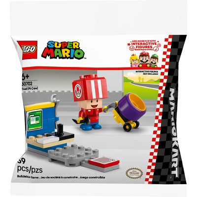 LOT OF 10 LEGO Super Mario Kart - Toad (Pit Crew) Building Toy 30702 LOT OF 10