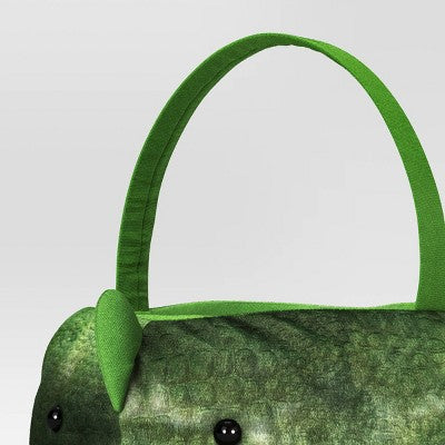 Halloween Dino Round Polyester Trick or Treat Decorative Bling Basket - Hyde and EEK! Boutique