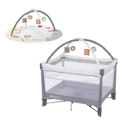 Baby Trend Play Suite 3-in-1 Quick-Fold Playard with Baby Gym - Quartz Stone (LOCAL PICKUP ONLY)