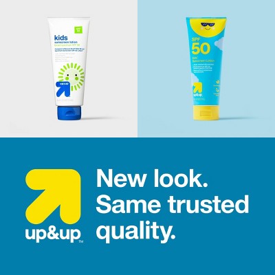 Kids' Sunscreen Lotion - SPF 50 - 8oz - up&up: Whole Body, Scented, Homosalate