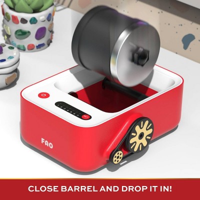 FAO Schwarz Toy Kids' Rock Tumbler with Clay and Gemstones - 22pcs: Science Creativity Kit for Grade 3