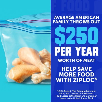 Ziploc Half Gallon Freezer Bags with Grip 'n Seal Technology - 40ct