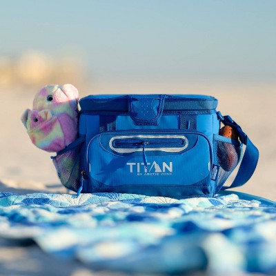 Titan by Arctic Zone Deep Freeze Zipperless Hardbody 12 Cans/8 qt Cooler - Cerulean Blue