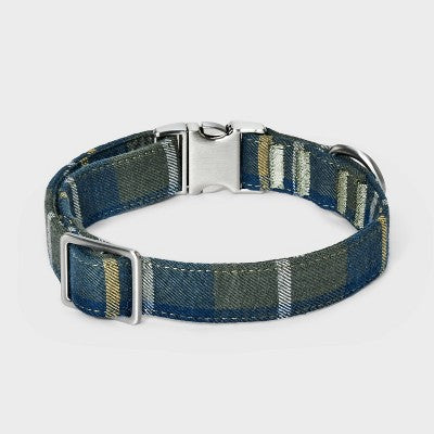 Plaid Fashion Dog Collar - M - Boots & Barkley