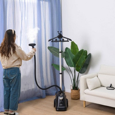 True & Tidy SX3 Industrial Garment Steamer with 3 Steam Settings and On/Off Pedal Black: 1800W, 90 Min Steam, 3L Tank (LOCAL PICKUP ONLY)