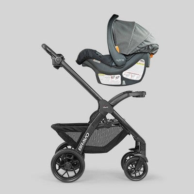 Chicco Bravo LE ClearTex Quick-Fold Stroller - Pewter (LOCAL PICKUP ONLY)