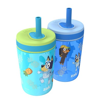 Zak Designs 2pk 15oz Bluey Kelso Tumbler Set