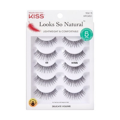 KISS Products Looks So Natural False Eyelashes No 03 - 5ct