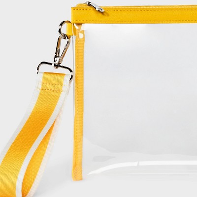 Game Day Clear Wristlet Clutch - Wild Fable Yellow