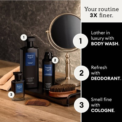 fine'ry. Men's Deodorant Spray - Not Another Blue - 4oz: Under Arm, Fresh Scent