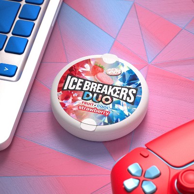 Ice Breakers Duo Strawberry Sugar Free Mint Candies - 1.3oz