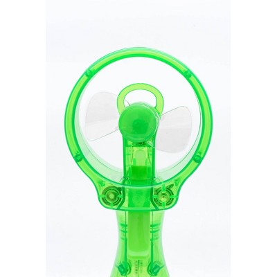 O2COOL Deluxe Handheld Misting Fan Colors May Vary: Portable Personal Spray Fan, Battery Operated, Smooth Plastic Finish