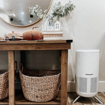 Honeywell Designer Series HEPA Tower White HPA830W: Air Purifier, 3 Settings, 100-300 sq. ft., AHAM & Energy Star Certified