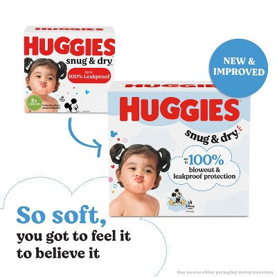 Huggies Snug & Dry Disposable Diapers - Size 4 - 136ct