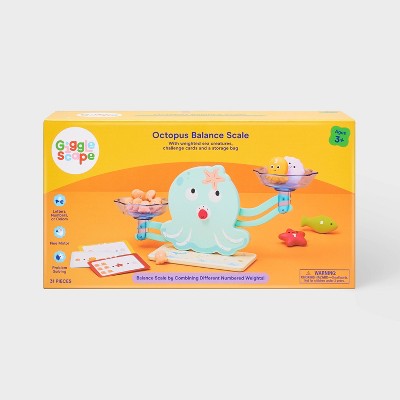 Octopus Balance Scale - Gigglescape: Preschool Math Kit, Educational Toy, Fine Motor Skills, Numbers, Shapes, Colors