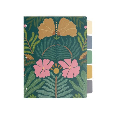 U Brands 5 Tab Paper Dividers Folklore Fauna