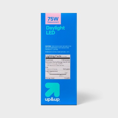 4pk 75W Plastic T20 Lightbulb Cool White - up&up