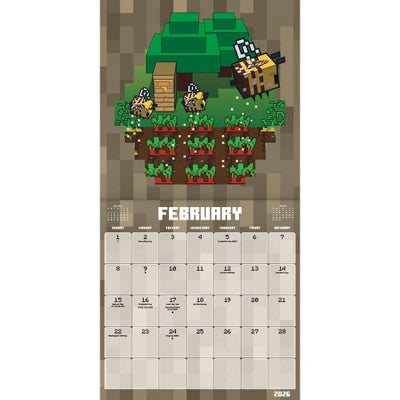 DateWorks 12"x12" 2026 Minecraft Wall Calendar