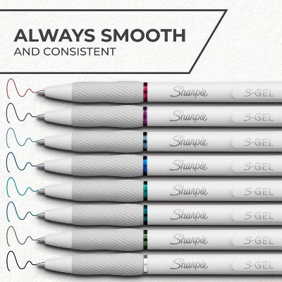 Sharpie 4pk S-Gel Pens White Barrel 0.7mm Vivid Teal Ink