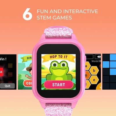 PlayZoom 4 Kids Smartwatch with Camera - Pink Glitter