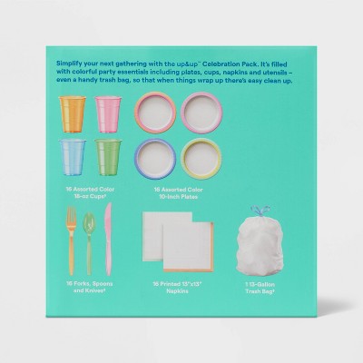 Disposable Table Top Celebration Pack - 97ct - up&up