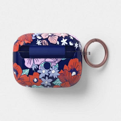 AirPods Pro (3rd Generation) Case with Clip - heyday Poppy Flowers