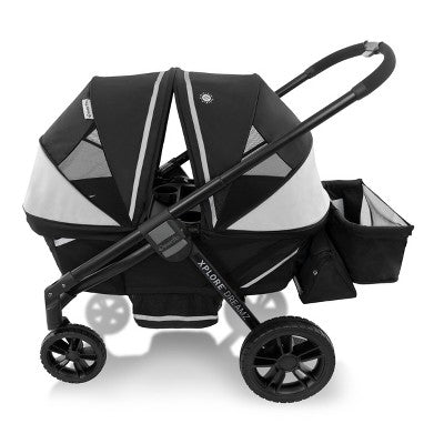 Evenflo Pivot Xplore Dreamz Stroller Wagon with Infant Car Seat Adapter - Jetsetter Black (LOCAL PICKUP ONLY)
