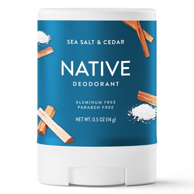 Native Mini Solid Deodorant - Travel Size - Sea Salt & Cedar - 0.5oz