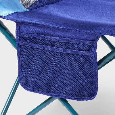 Oversize Folding Mesh Outdoor Portable Camping Chair Blue - All In Motion (LOCAL PICKUP ONLY)