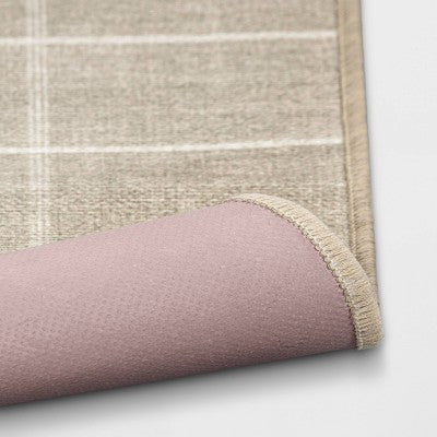 24"x36" Ikat Striped Scatter Accent Rug Khaki - Threshold (LOCAL PICKUP ONLY)