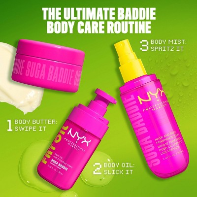 NYX Professional Makeup Hair & Body Fragrance Mist Spray- Suga Baddie - 2.7 fl oz