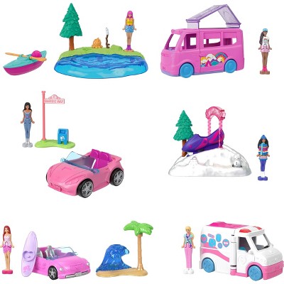 Barbie Mini Barbie Land Collectible Playsets with 1.5" Doll and Interactive Play Areas for Storytelling Fun