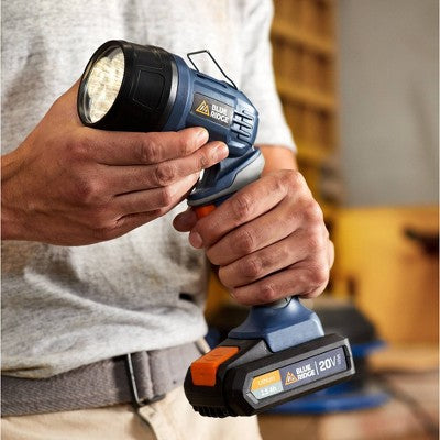 Blue Ridge Tools Drill Combo Kit: 20V Lithium Ion, Driver Drill with Light, 1.5 Amps, 2 Batteries Included