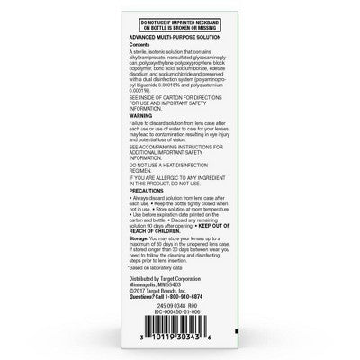 Multipurpose Contact Solution Comfort Formula - 4 fl oz - up&up