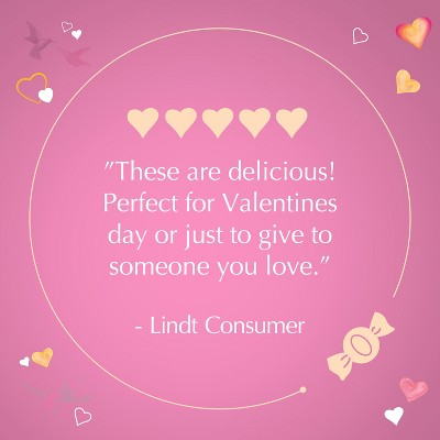 Lindt Lindor Valentine's Day Strawberries & Cream White Chocolate Truffles - 0.8oz
