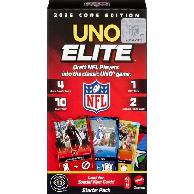 Mattel Uno Elite NFL Core Starter Pack Card Game