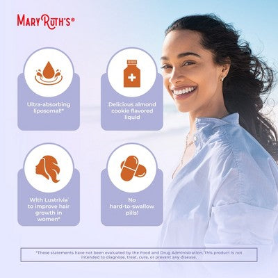 MaryRuth's Hair Growth Max Liposomal, Almond Cookie
