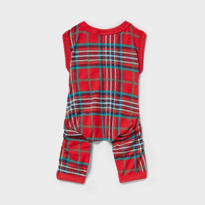 Plaid Jersey Matching Family Dog and Cat Pajamas - Wondershop Red S