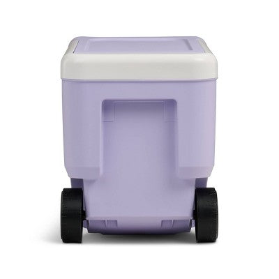 damage Igloo Wheelie 53 Cans/38qt Rolling Cooler - Lilac Breeze: Odor & Stain Resistant (LOCAL PICKUP ONLY)