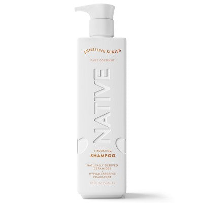 Native Shampoo for Dry Hair, Sensitive Series Bare Coconut - 18oz