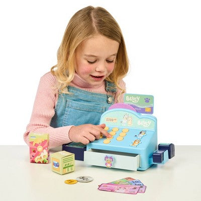 Bluey Role-Play Toy Cash Register - 17pk
