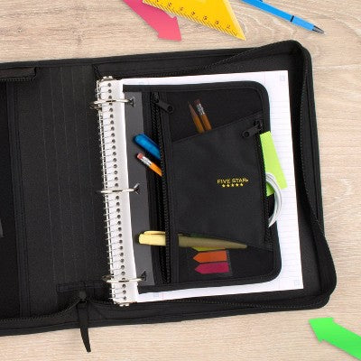 Five Star Xpanz 2" Zipper Binder and Pouch with Cosmic Blast