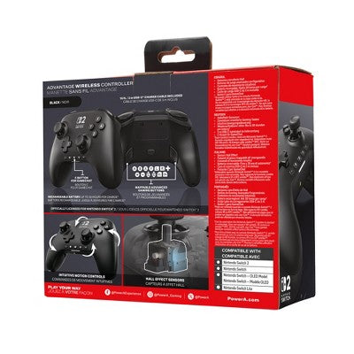 PowerA Nintendo Switch 2 Advantage Wireless Controller - Black
